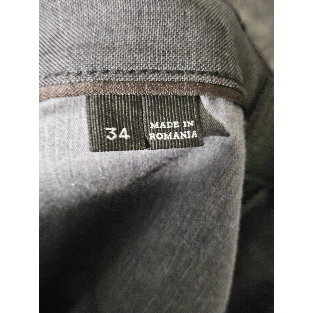 Ermenegildo Zegna Trousers Mens 34x26 Gray Wool Stretch Straight Leg 4U8P06 GAN - Picture 7 of 9